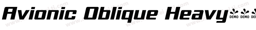 Avionic Oblique Heavy字体转换